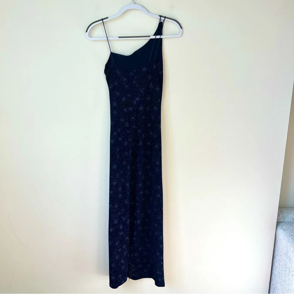 Vintage Byer Too! Stretchy Sparkle Blue Maxi Dress - Picture 4 of 8